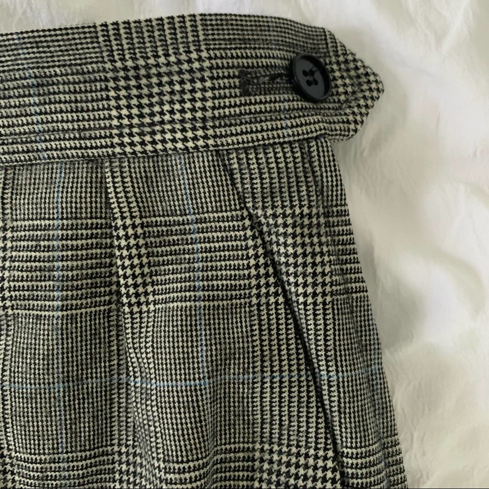 Vintage YSL Black Tweed Pencil Skirt Houndstooth Yves Saint Laurent 90s - Picture 1 of 13